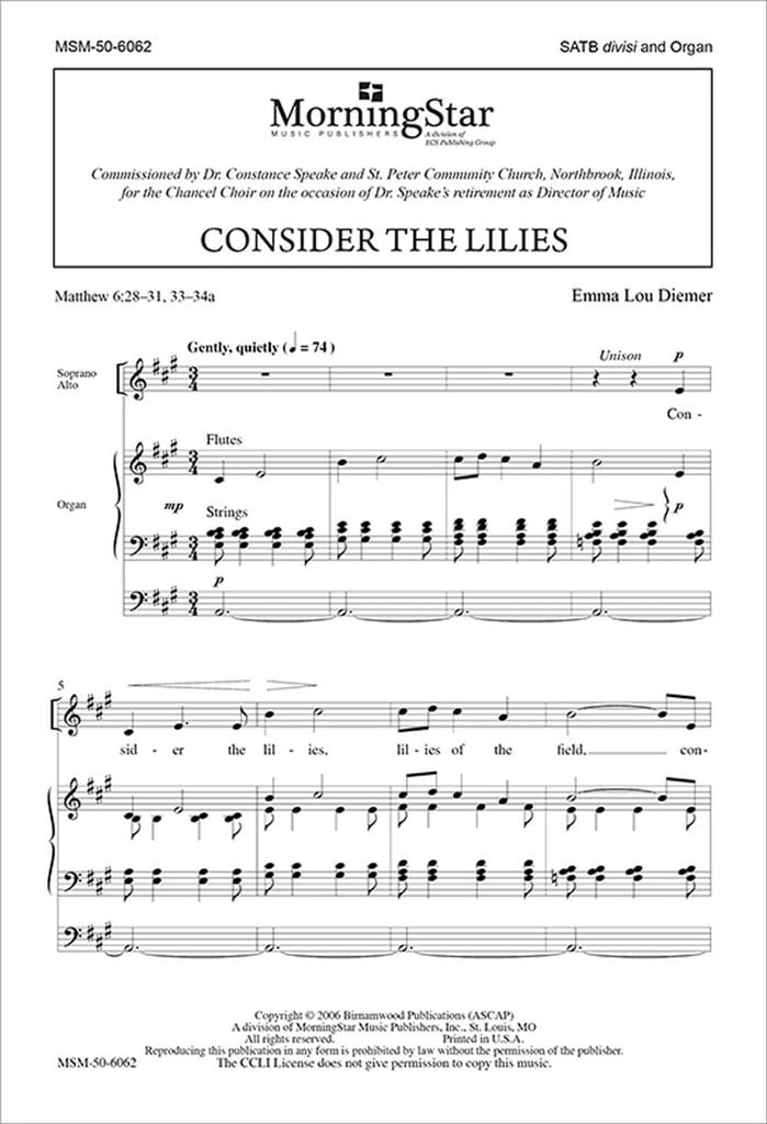 Consider the Lilies